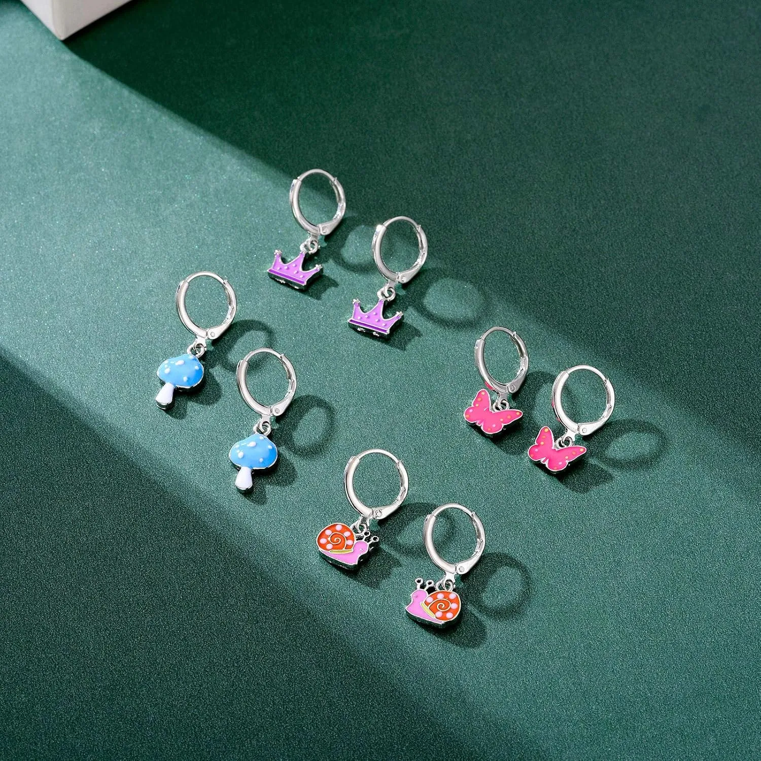 20 Pairs Hypoallergenic Earrings for Girls- Cute Dangle Earrings with Mini Hoop Earrings for Teen Girls