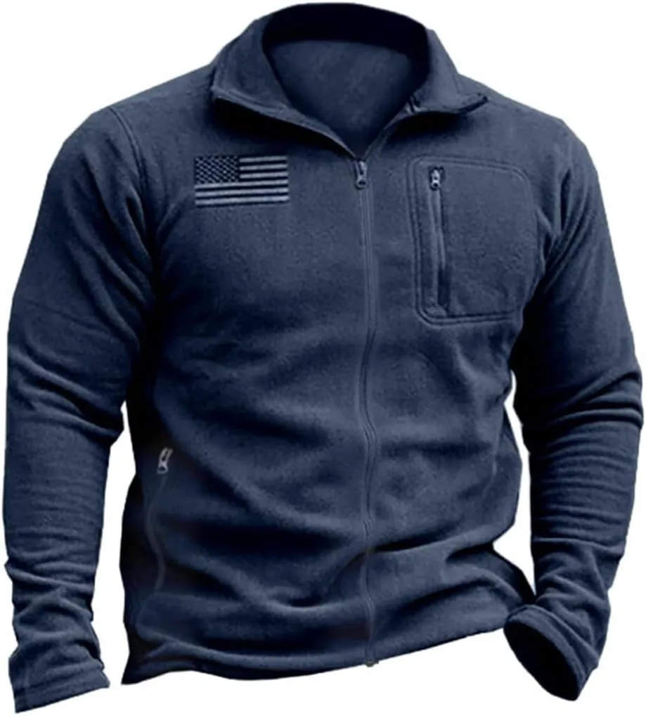 Beotyshow Mens Tactical Fleece Jacket Polar Soft Warm Quarter Zip Pullover