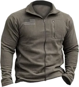 Beotyshow Mens Tactical Fleece Jacket Polar Soft Warm Quarter Zip Pullover
