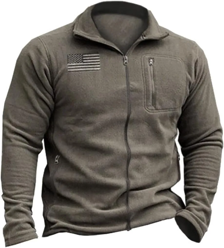 Beotyshow Mens Tactical Fleece Jacket Polar Soft Warm Quarter Zip Pullover