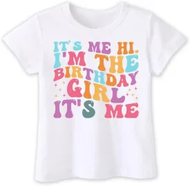 Birthday Girls Shirt - Toddler It's My Birthday T-Shirt for Baby Girls - Happy Cotton Tee for Kids