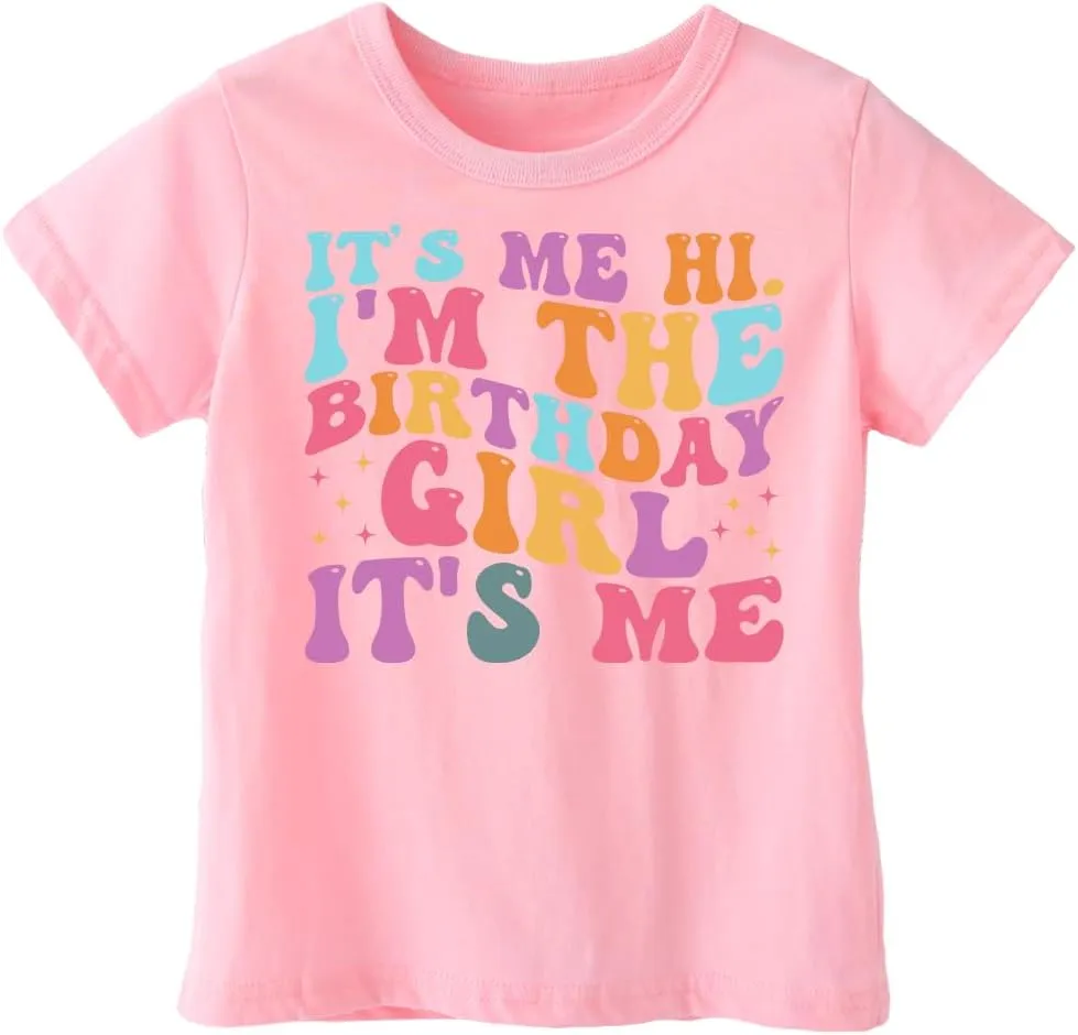 Birthday Girls Shirt - Toddler It's My Birthday T-Shirt for Baby Girls - Happy Cotton Tee for Kids