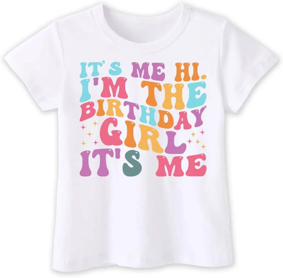 Birthday Girls Shirt - Toddler It's My Birthday T-Shirt for Baby Girls - Happy Cotton Tee for Kids