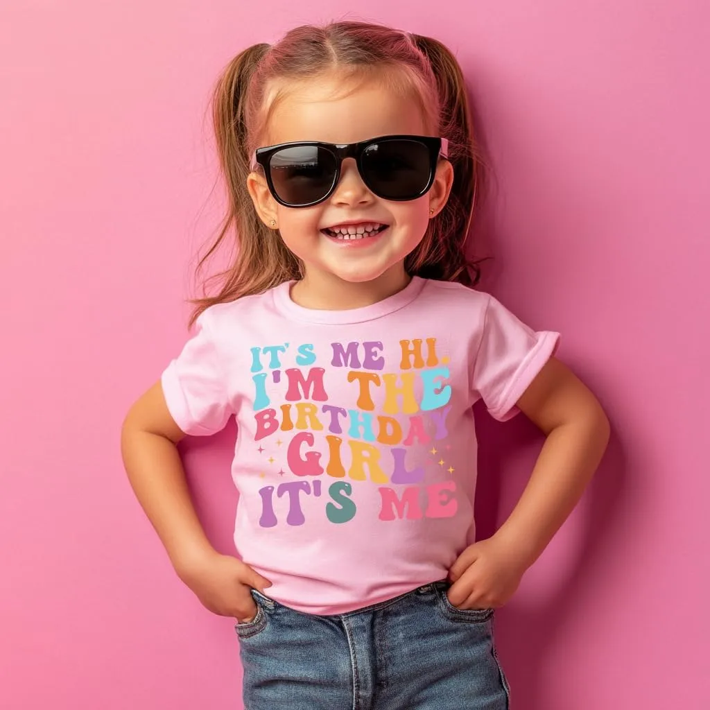 Birthday Girls Shirt - Toddler It's My Birthday T-Shirt for Baby Girls - Happy Cotton Tee for Kids