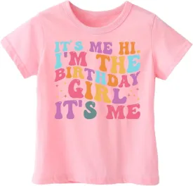 Birthday Girls Shirt - Toddler It's My Birthday T-Shirt for Baby Girls - Happy Cotton Tee for Kids