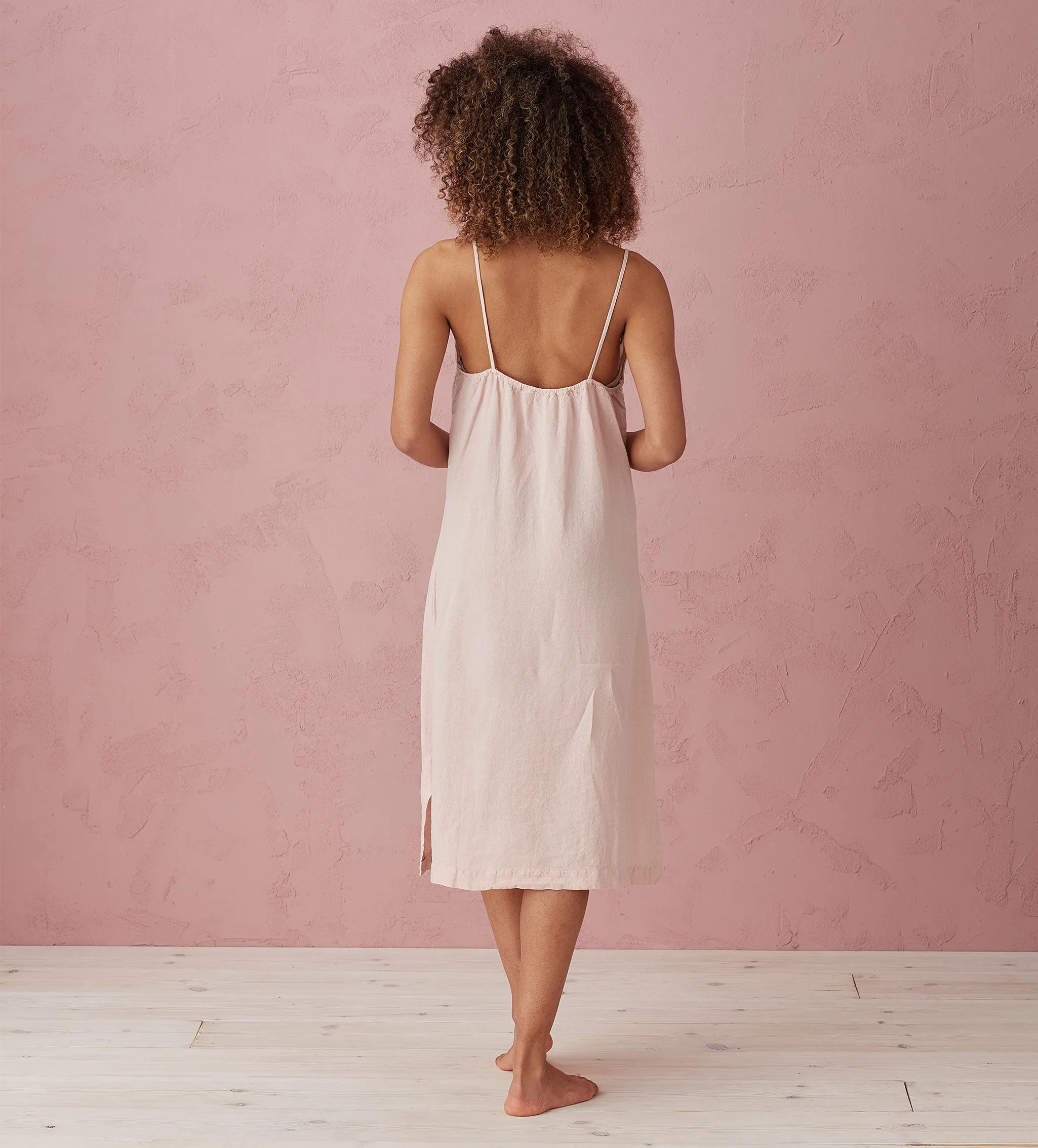 Blush Pink 100% Linen Nightwear