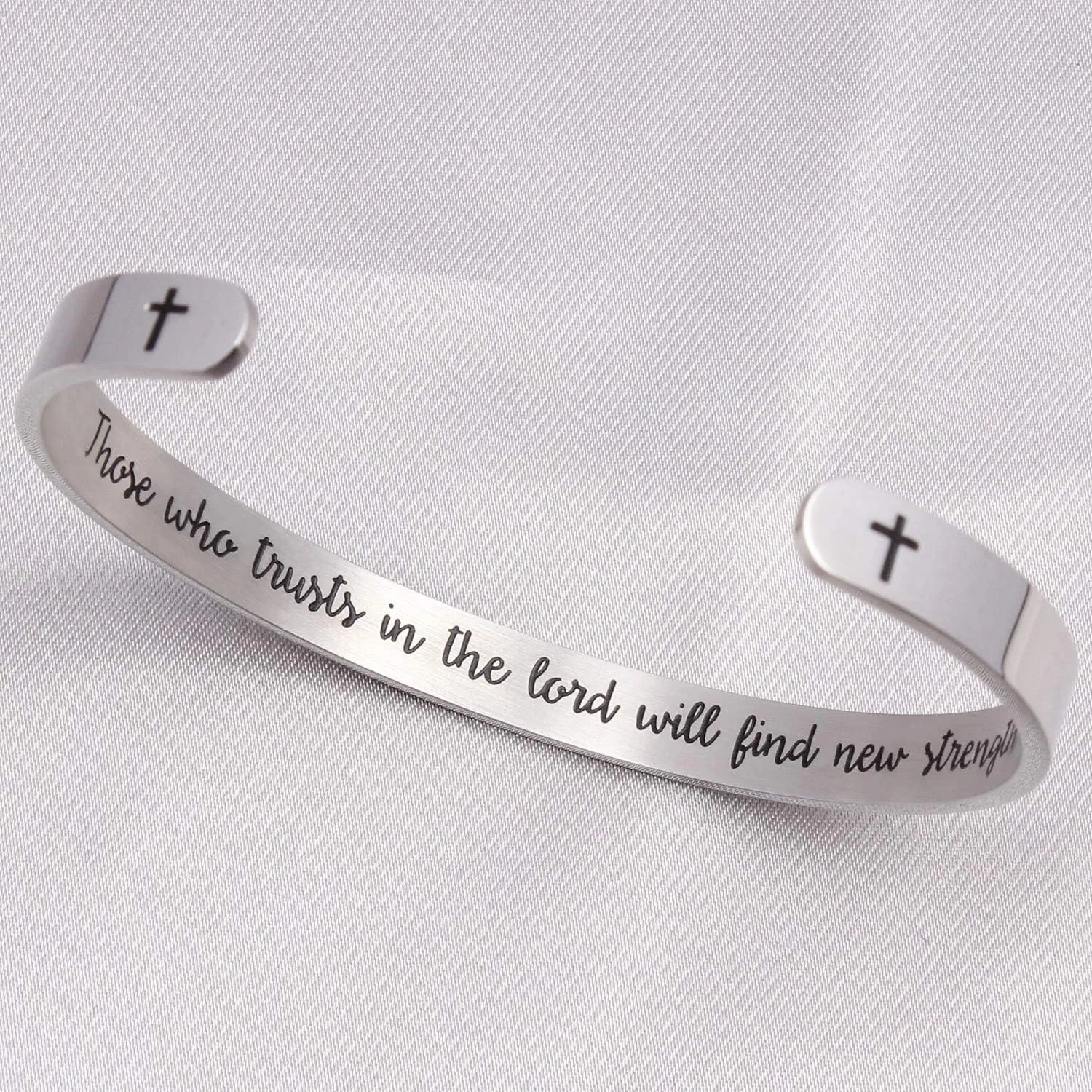 Christian Gifts for Women Inspirational Religious Bracelets for Women Her Girls Cuff Bangle Mens Bracelets Bible Verse Faith Baptism Gifts for Teenage Girls Mantra Quotes Engraved Jewelry