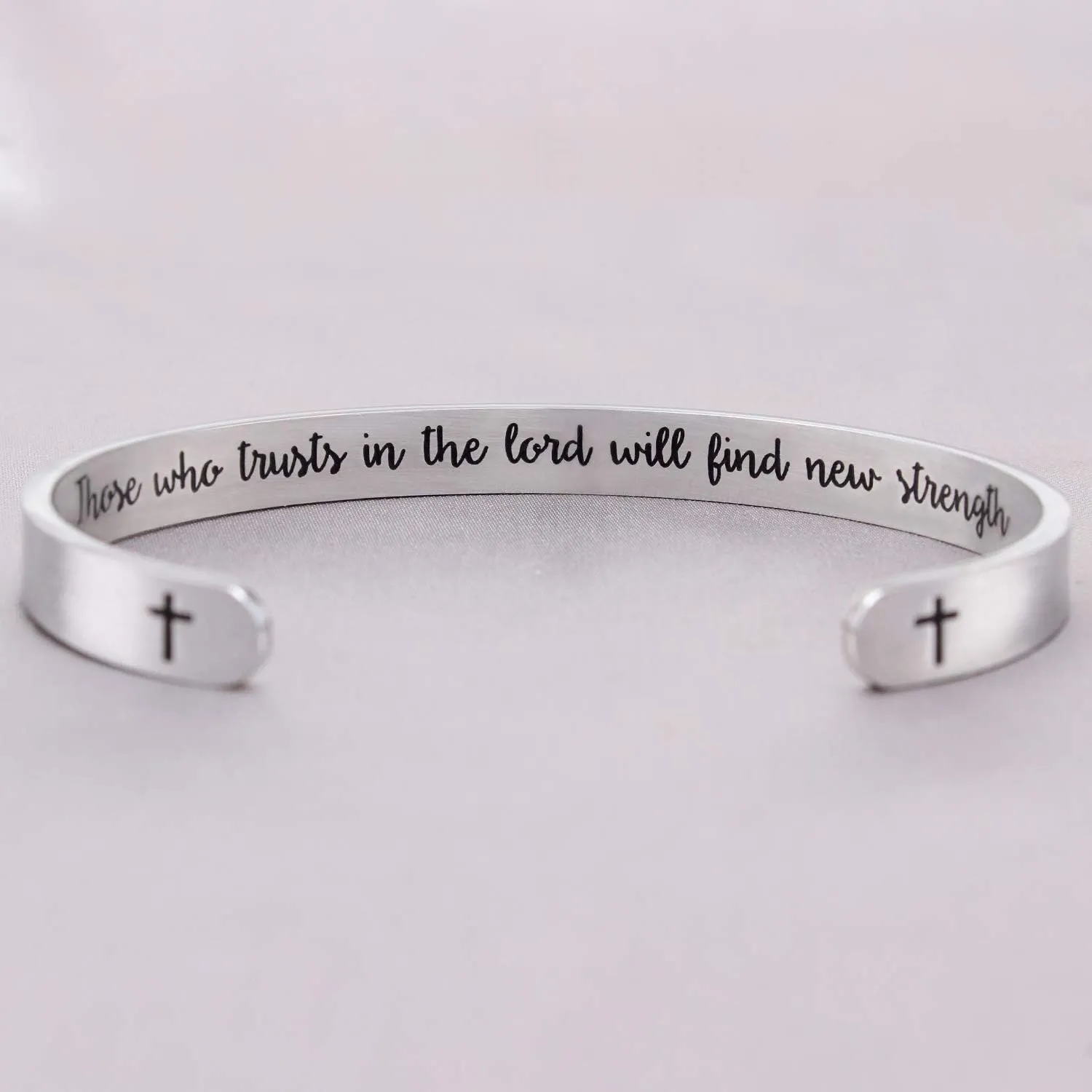 Christian Gifts for Women Inspirational Religious Bracelets for Women Her Girls Cuff Bangle Mens Bracelets Bible Verse Faith Baptism Gifts for Teenage Girls Mantra Quotes Engraved Jewelry