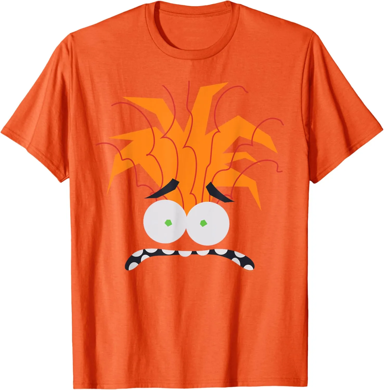 Disney and Pixars Inside Out 2 Anxiety Costume Big Face T-Shirt