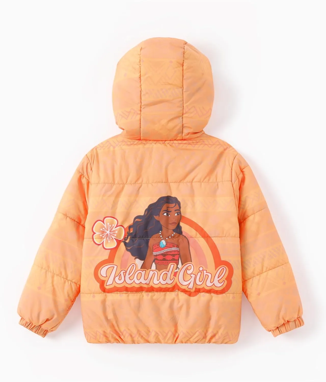 Disney Frozen Elsa Princess Belle Moana Minnie Toddler Girl Puffer Jacket Lightweight Packable Warmth Winter Coat 2-10 Years