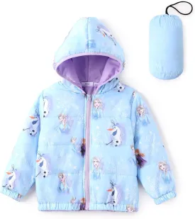 Disney Frozen Elsa Princess Belle Moana Minnie Toddler Girl Puffer Jacket Lightweight Packable Warmth Winter Coat 2-10 Years