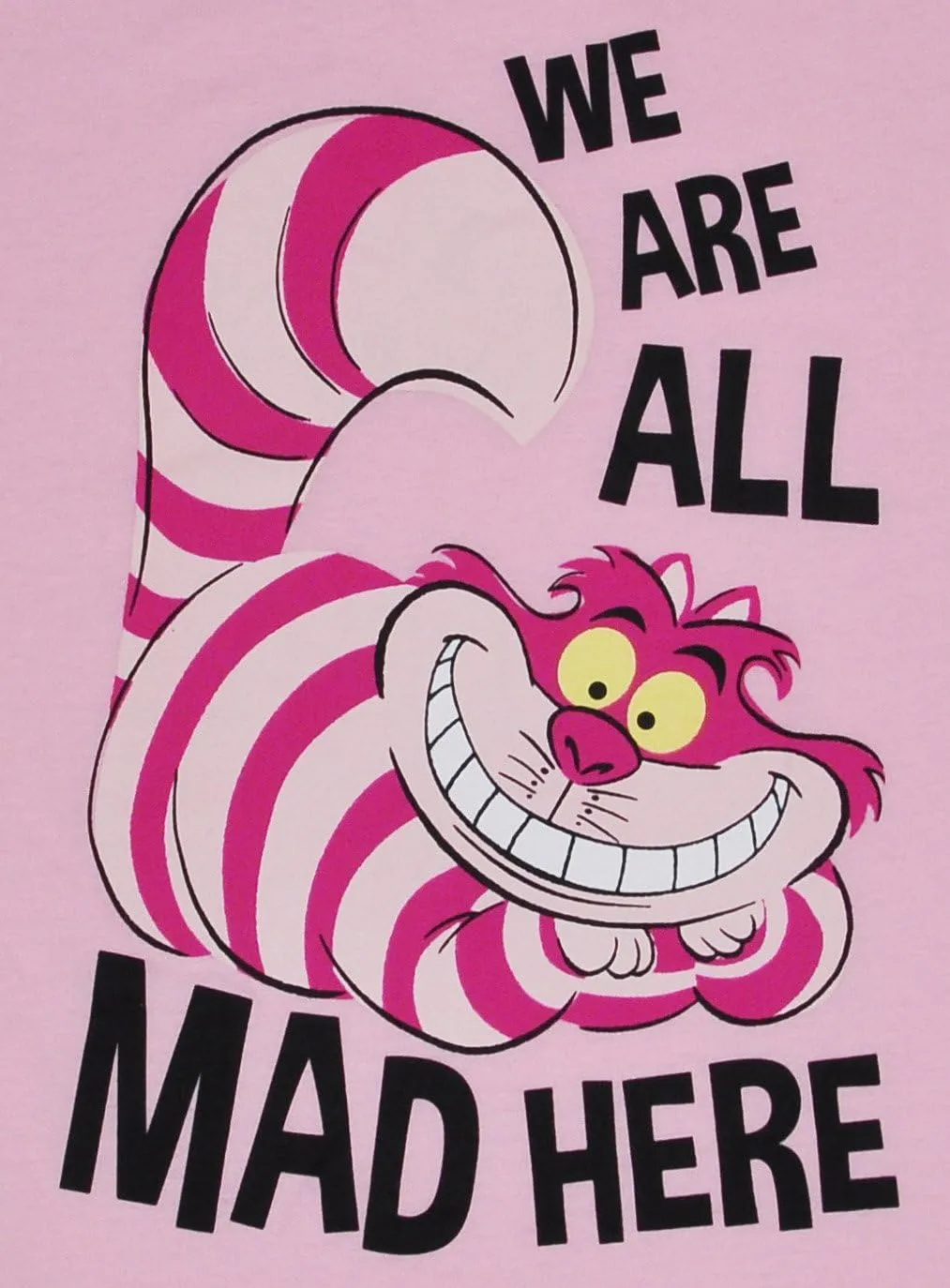Disney Womens Plus Size T-Shirt Cheshire Cat Alice in Wonderland Print Size 4X