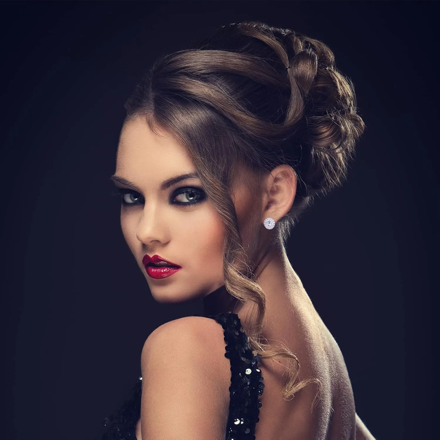 Earrings Holy Stud Earrings for Girls/Women, Sliver Gold Wedding Earrings for Bridesmaids