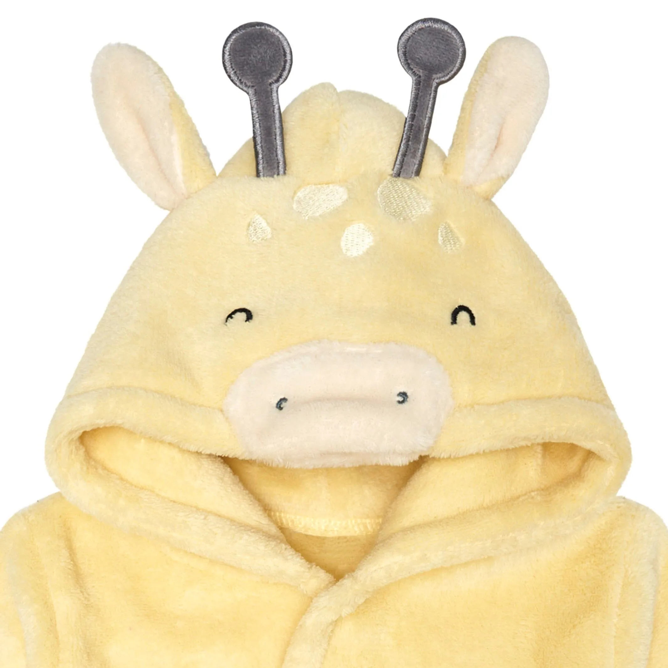 Embroidered Baby Neutral Giraffe Robe