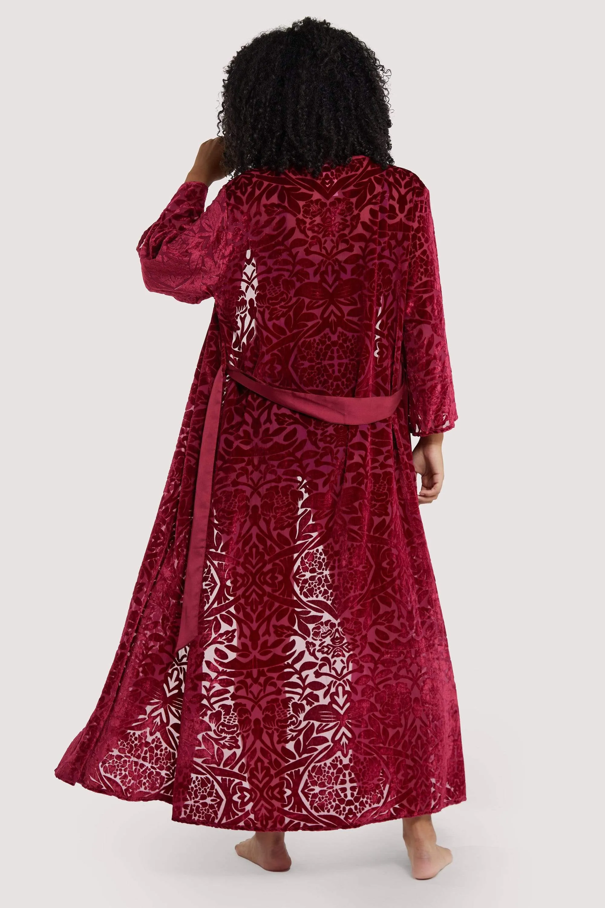 FFFB Wine Devore Gown
