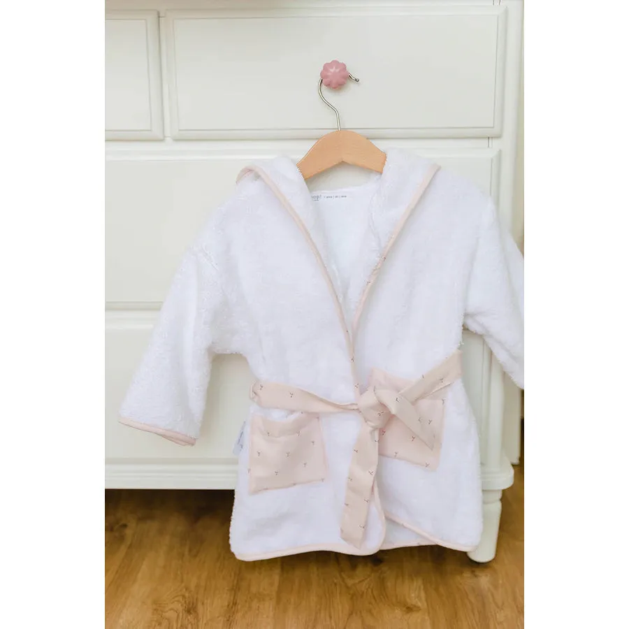 Gloop Bath Robe 12-24m (Blush Rose)