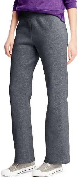 Hanes Womens Sweatpants, ComfortSoft EcoSmart Open Leg Fleece Sweatpants