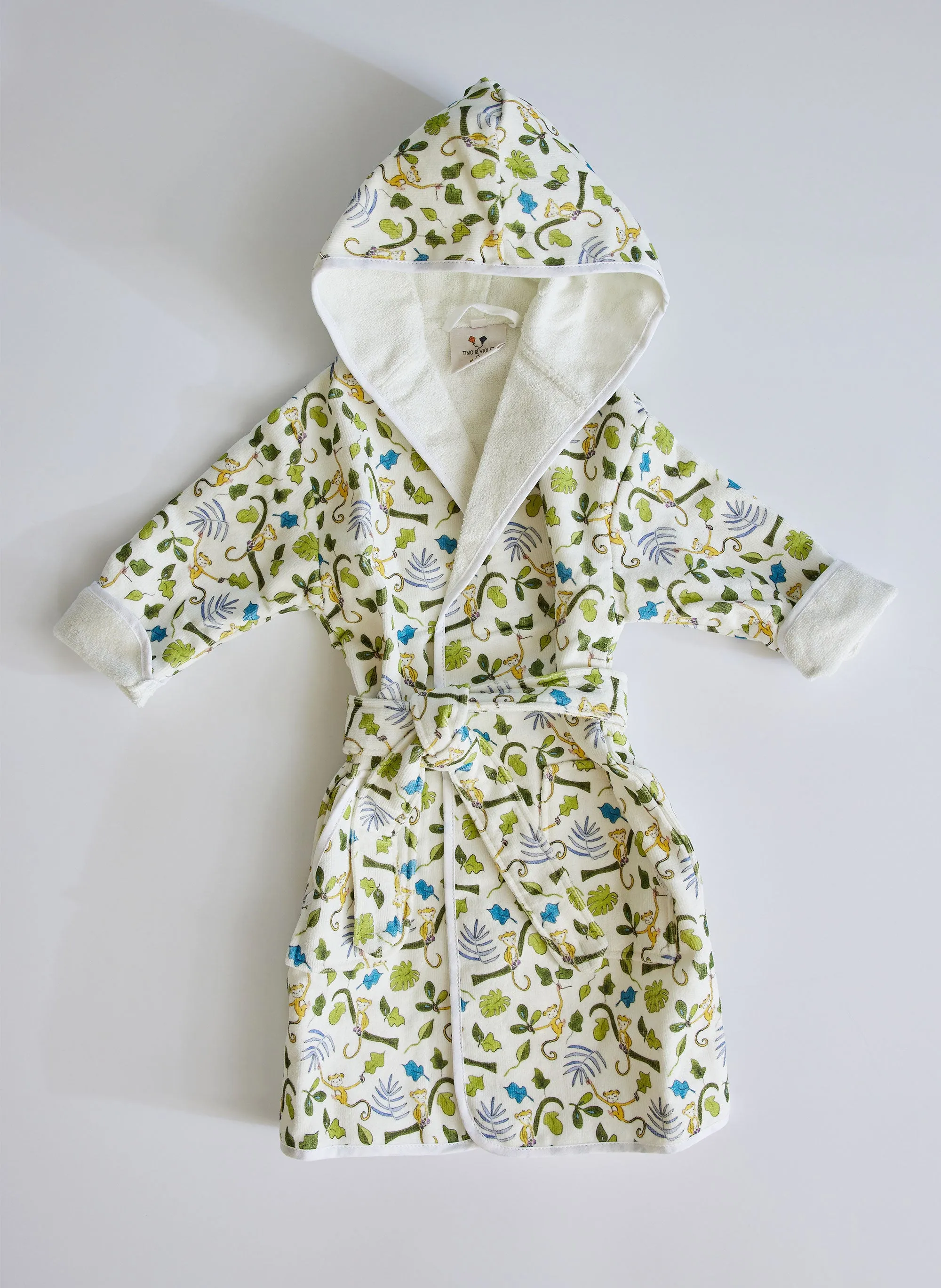 Happy Monkey Bathrobe