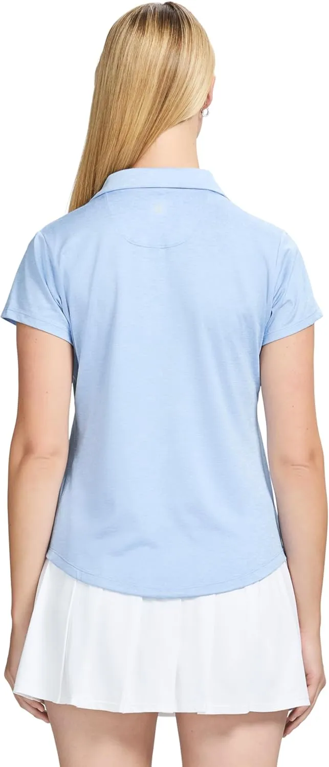 IZOD Women's Polo Shirt Performance Stretch Short Sleeve
