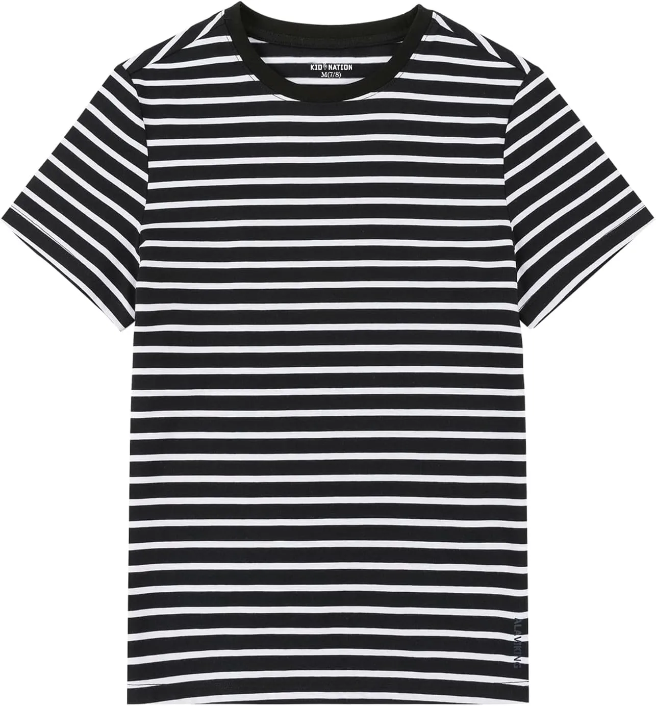Kid Nation Boys T Shirts Unisex Soft Kids Crewneck Cotton Tshirts Short Sleeve Solid Girls Tee Shirts