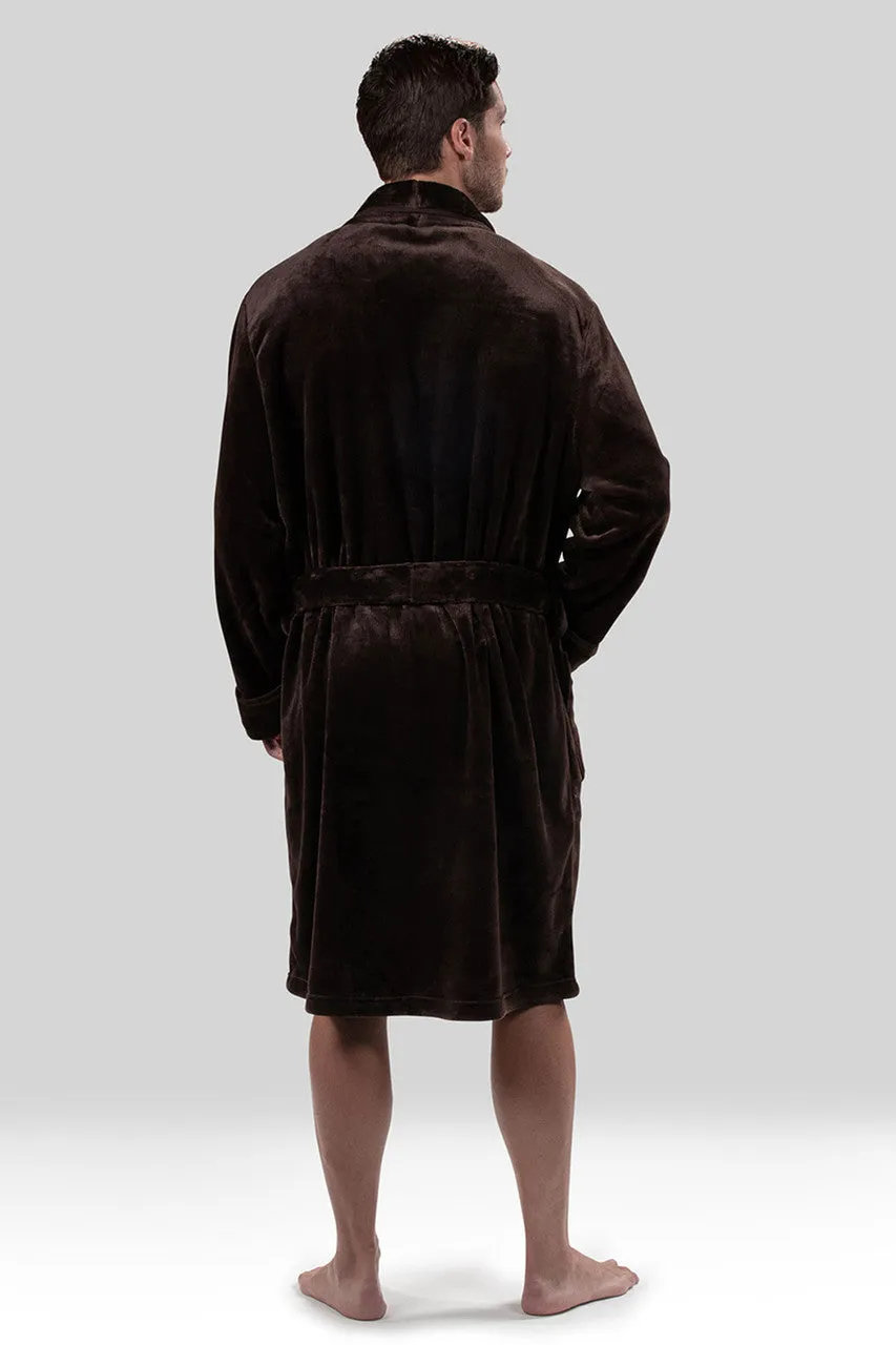 Kinhin Cozy Fleece Piped Collar Robe
