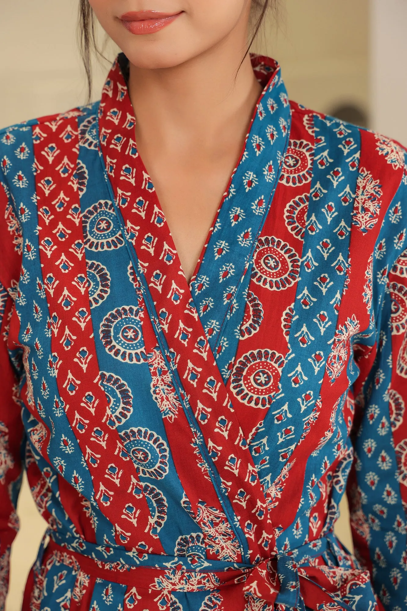 Luxe Lair Blue Cotton Robe