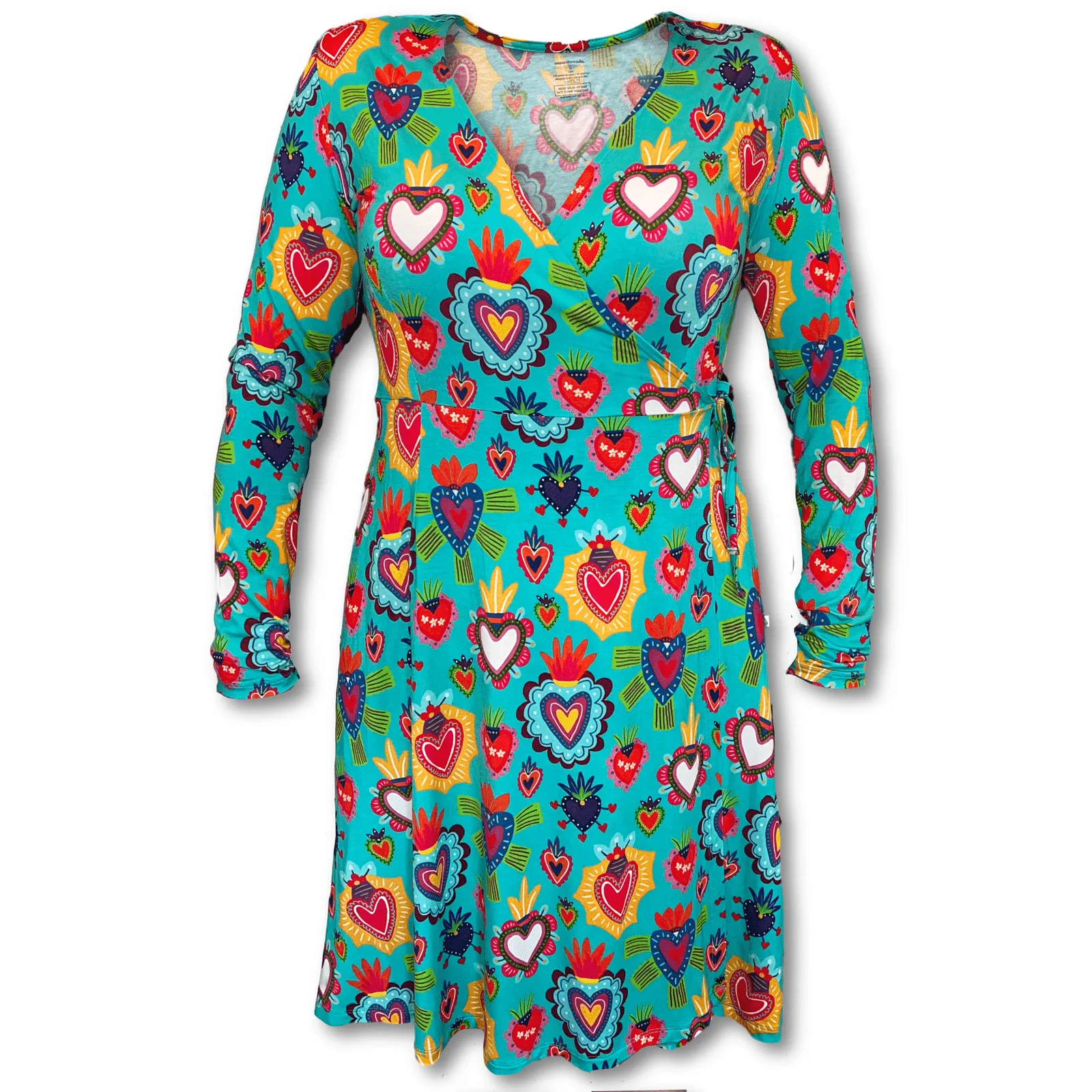 Milagro Hearts Women's Lounge Wrap Dress