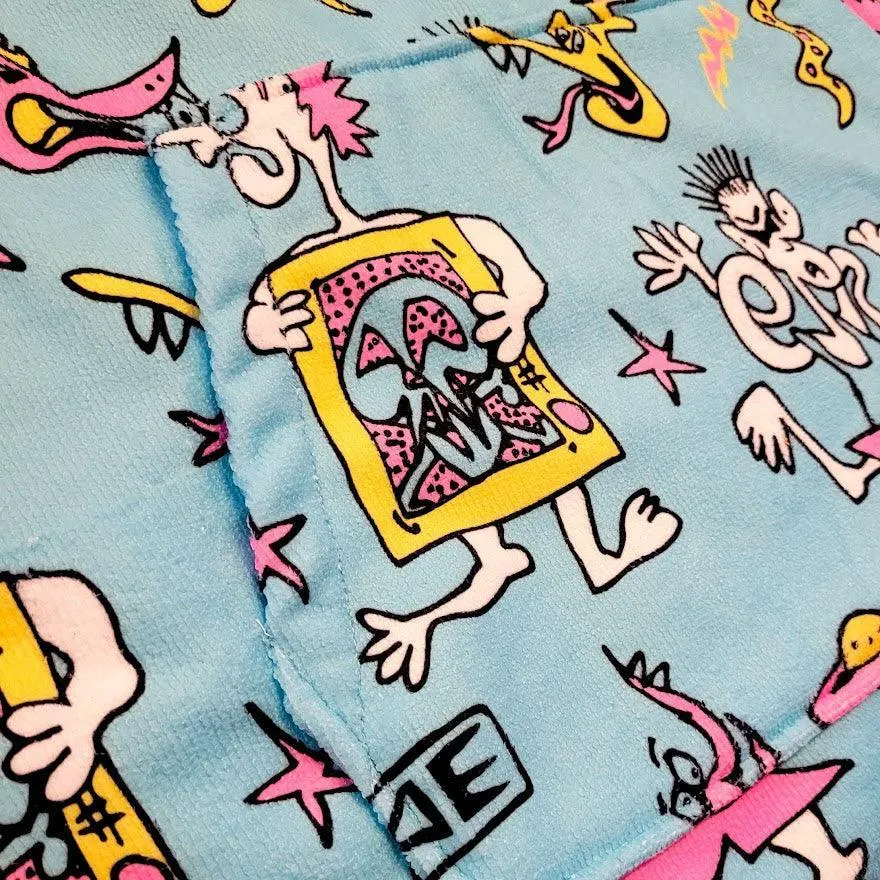Ocean & Earth Youth Hooded Poncho Irvine Print