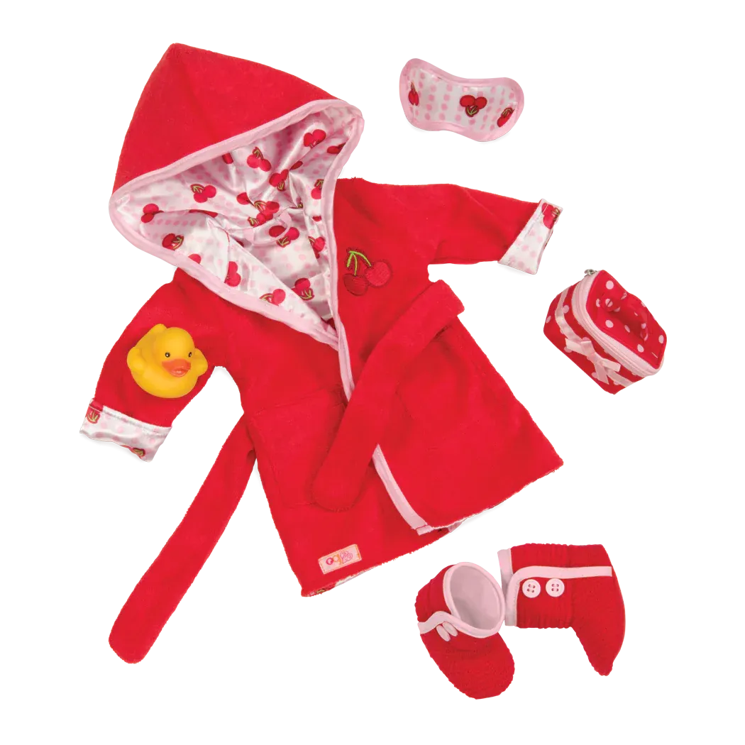 Our Generation Deluxe Outfit Cherry Robe Outfit
