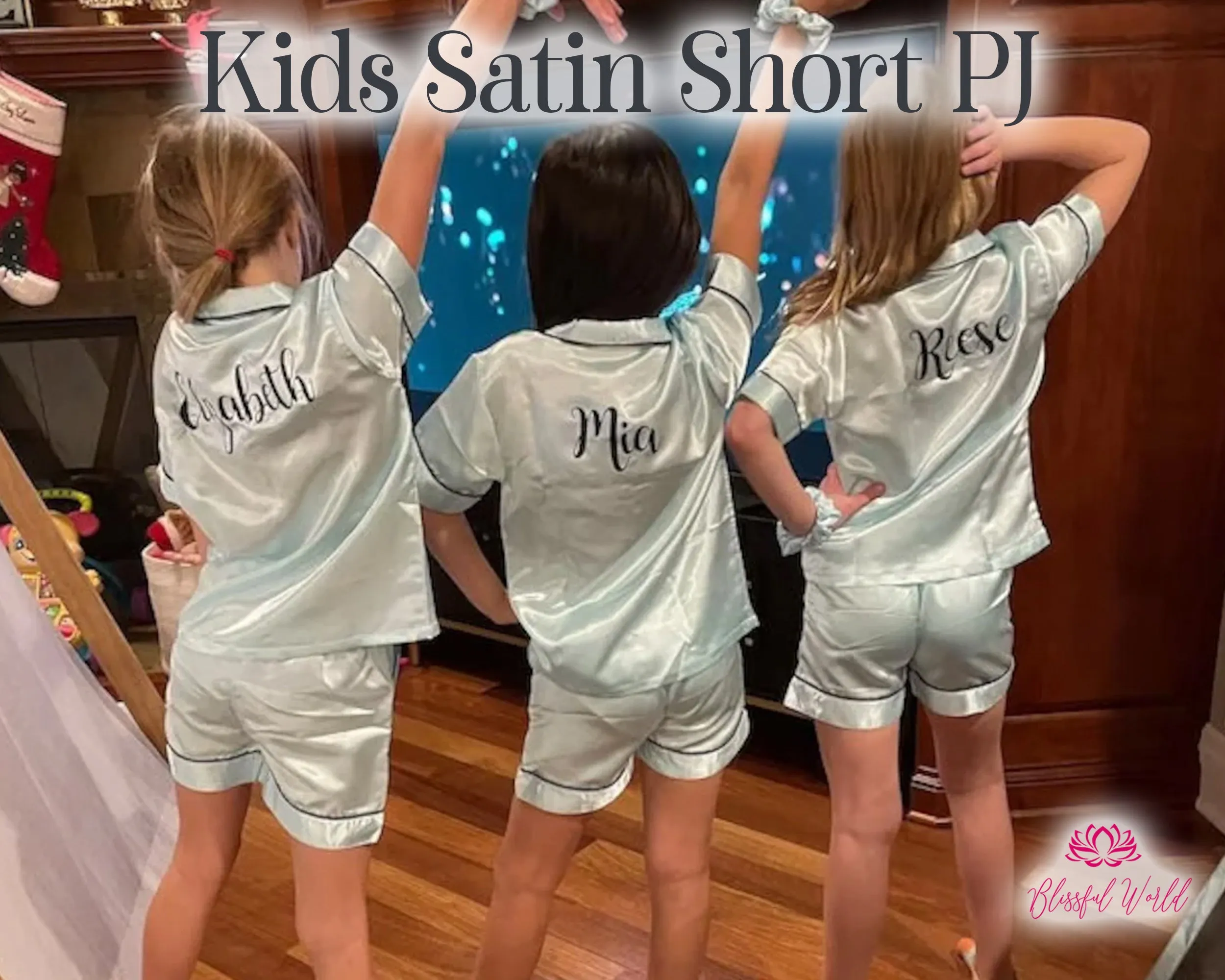 Personalized Kids Satin Short Pajama