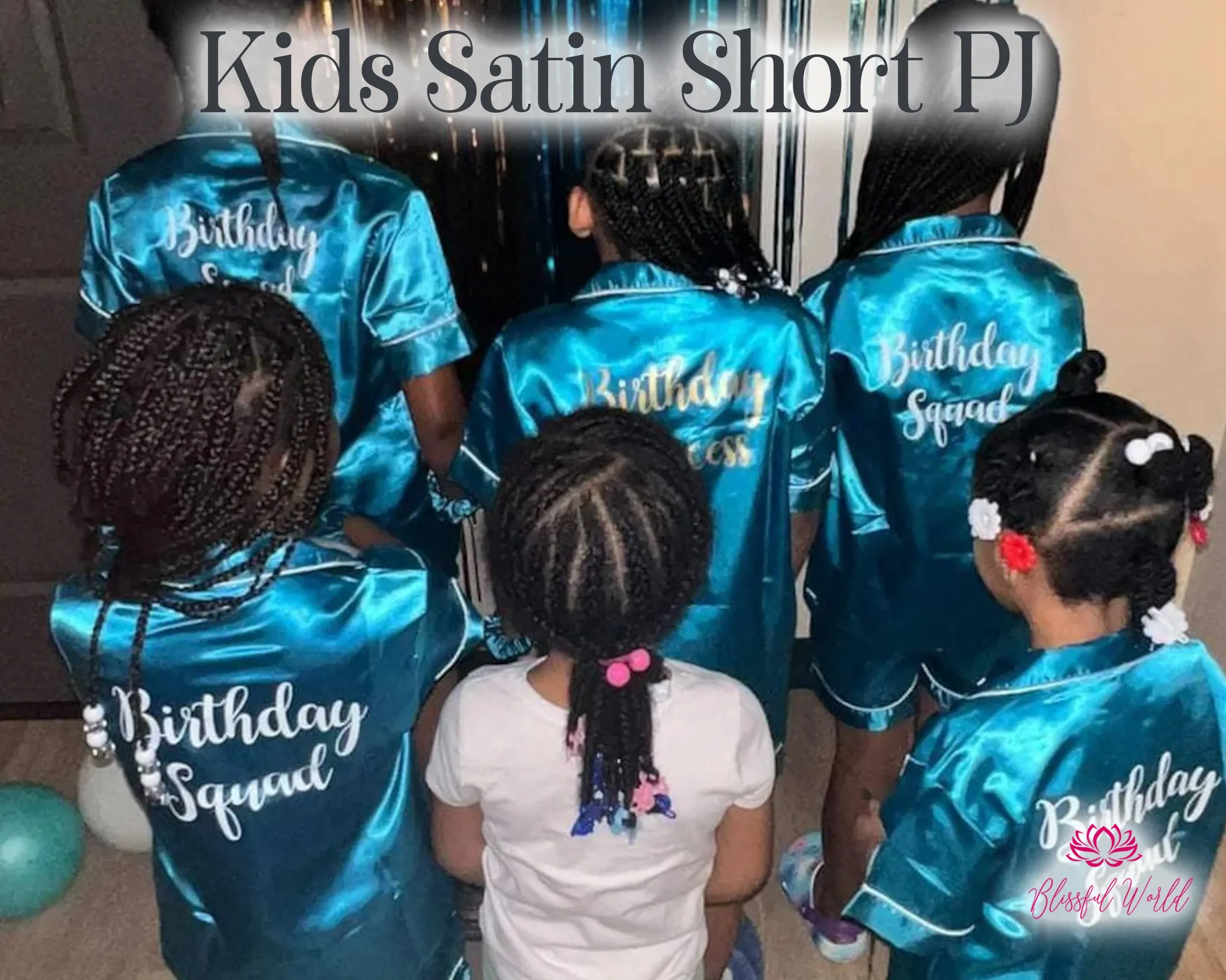 Personalized Kids Satin Short Pajama