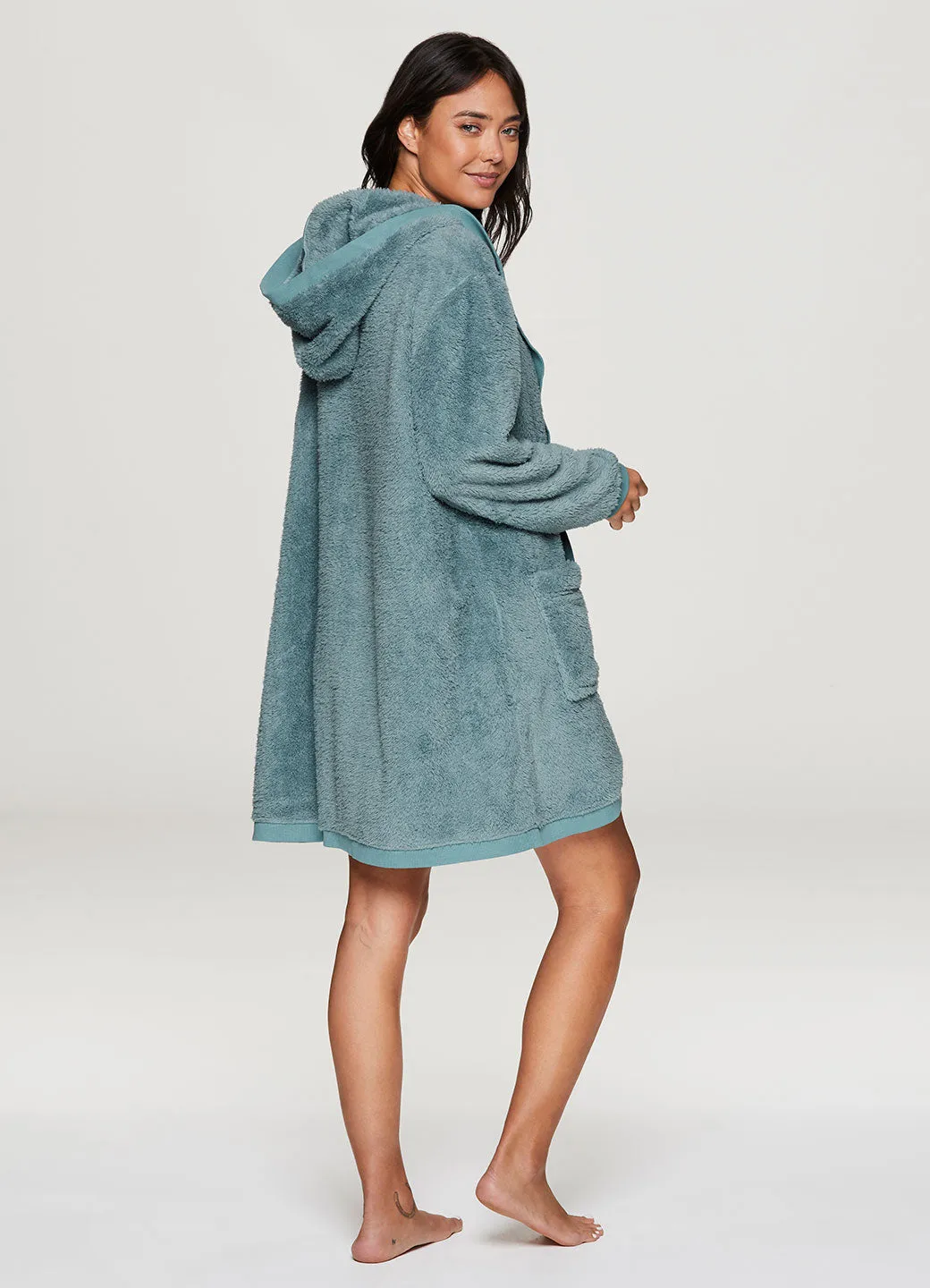 Plush Hooded Sherpa Robe