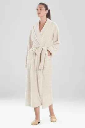 Plush Jacquard Geo Robe