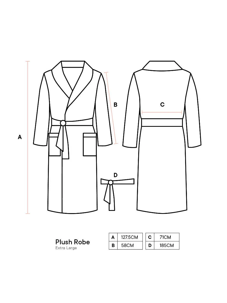 Plush Pink Bathrobe by Linen House