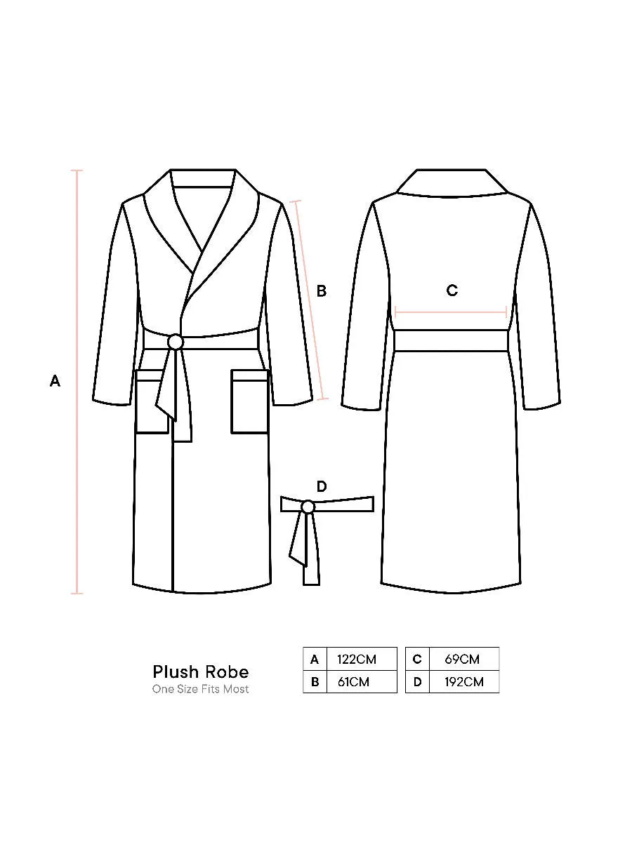 Plush Pink Bathrobe by Linen House