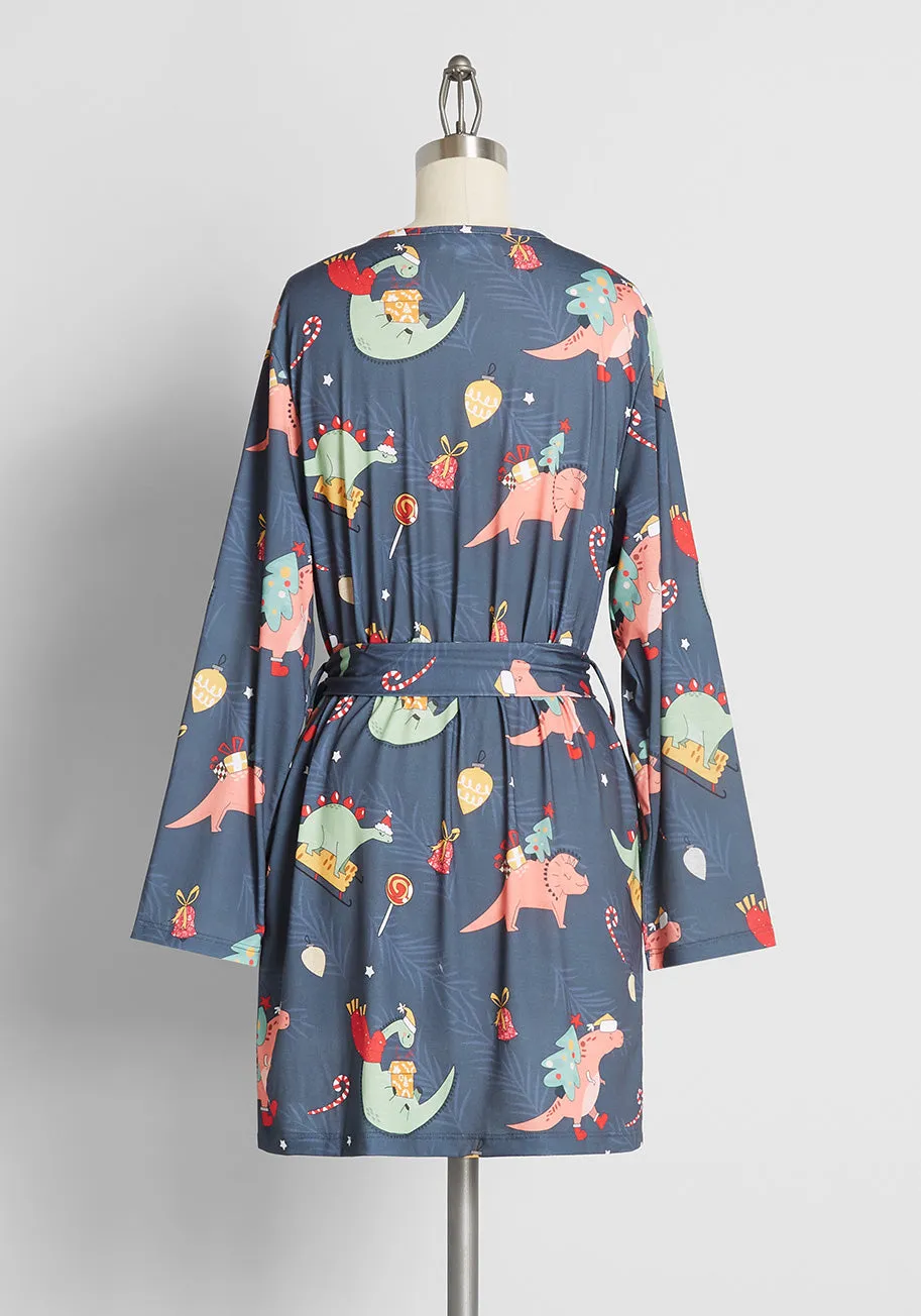 Roar-some Holidays Robe