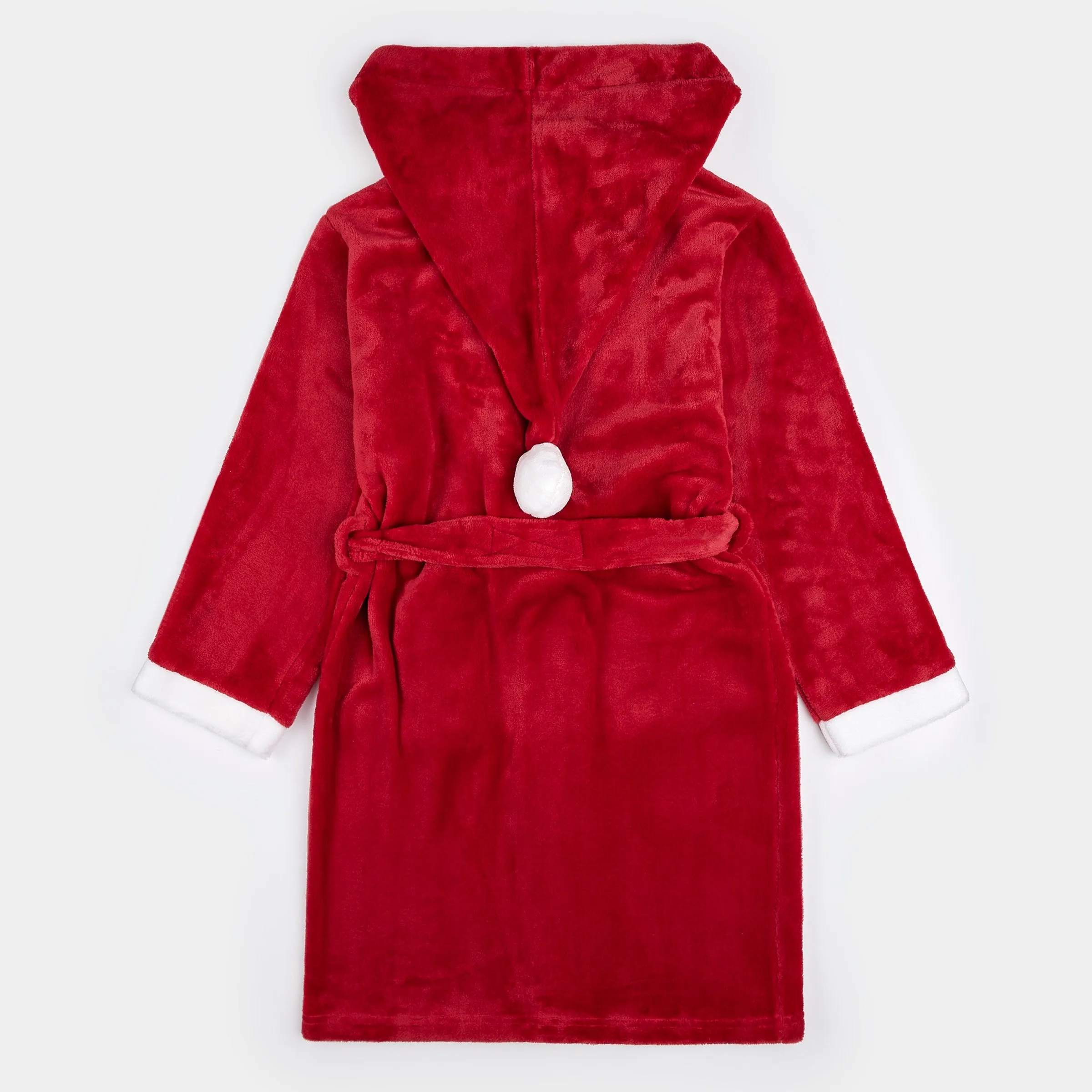 Scarlet Holiday Plush Hooded Robe