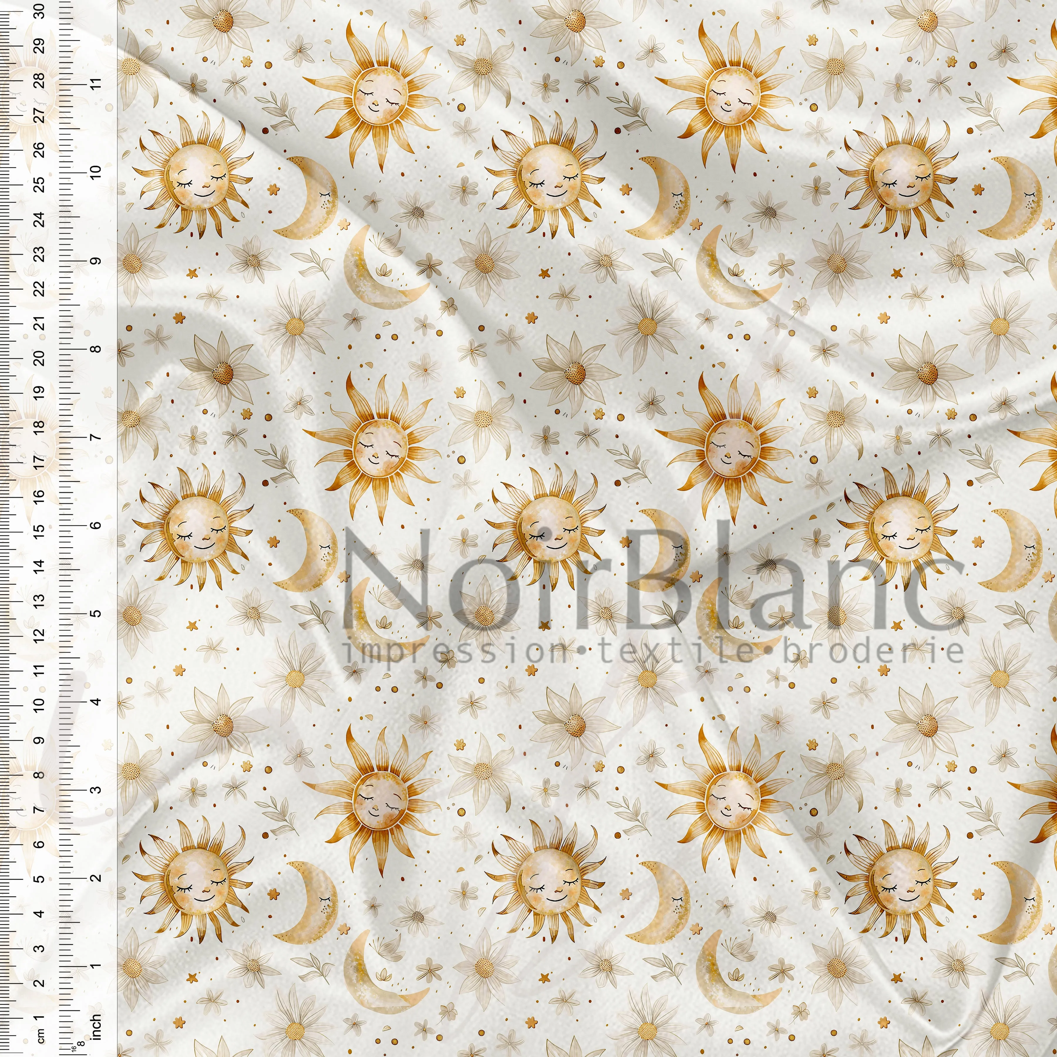 Soleil, lune et fleur boho