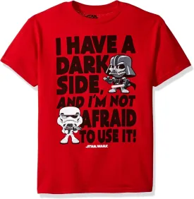 STAR WARS Boys' Big Afraid to Use My Dark Side Graphic Tee