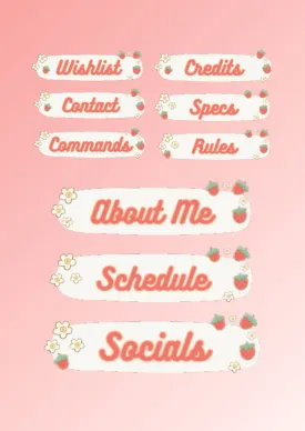 Strawberry Panels | Stream Components