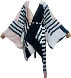 Summer Beach Cover up Women Cardigan Fashion Sexy Boho African Holiday Party Long Sleeve Silk Feeling Robe Kimono Kaftan