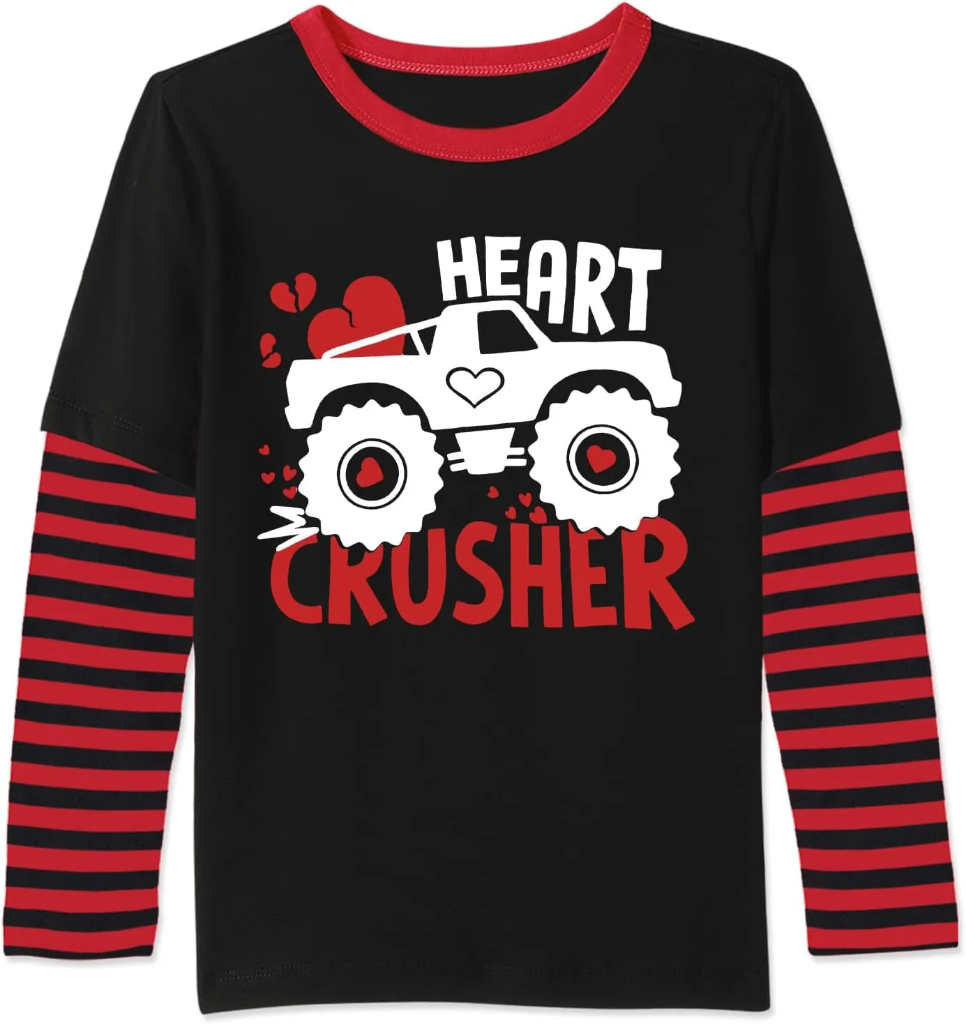 Unisex Kids St Patrick's Mardi Gras Stripe Patchwork Long Sleeve Carnival Shirt 4-14 Years