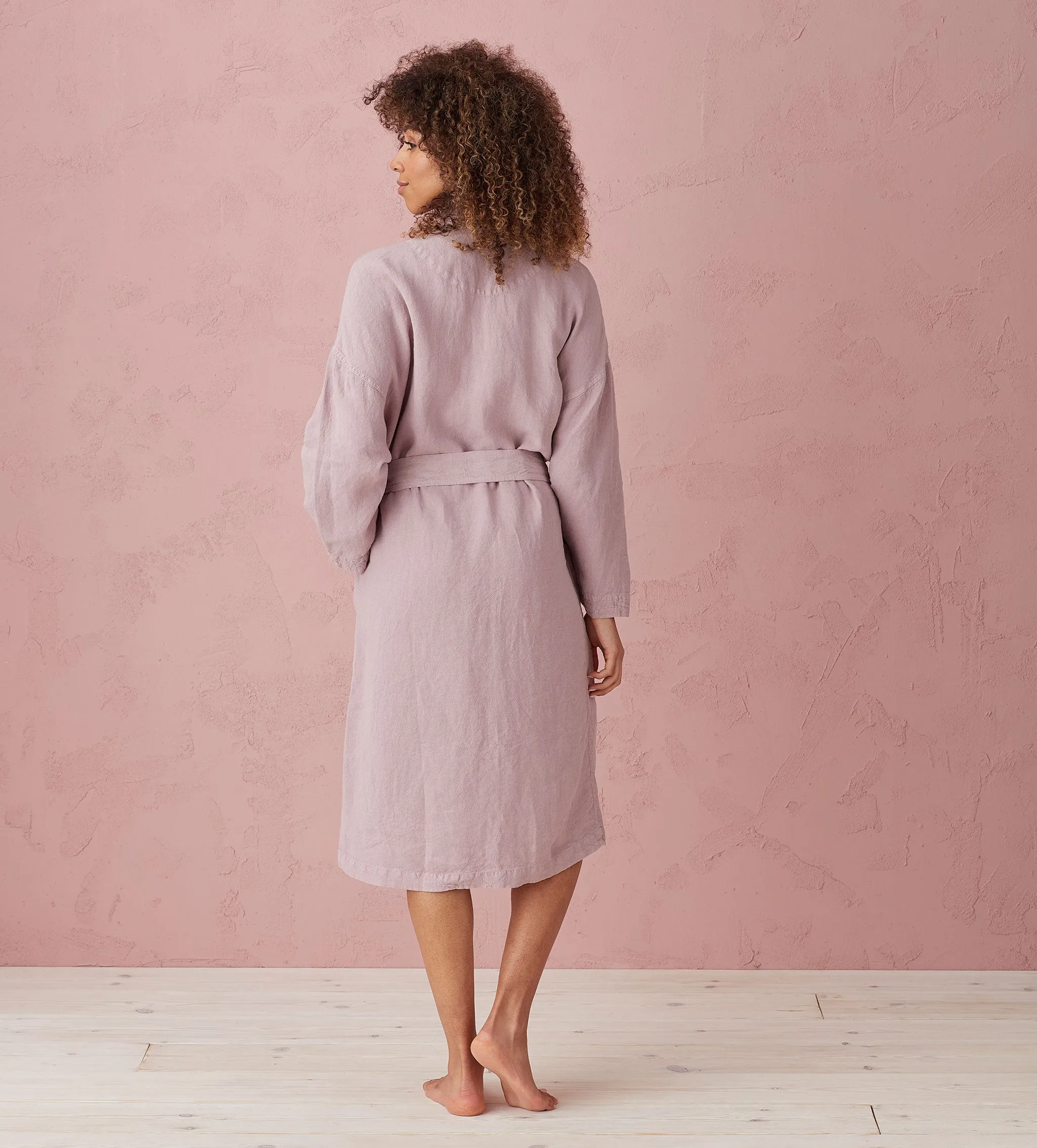 Vintage Rose Layla 100% Linen Robe