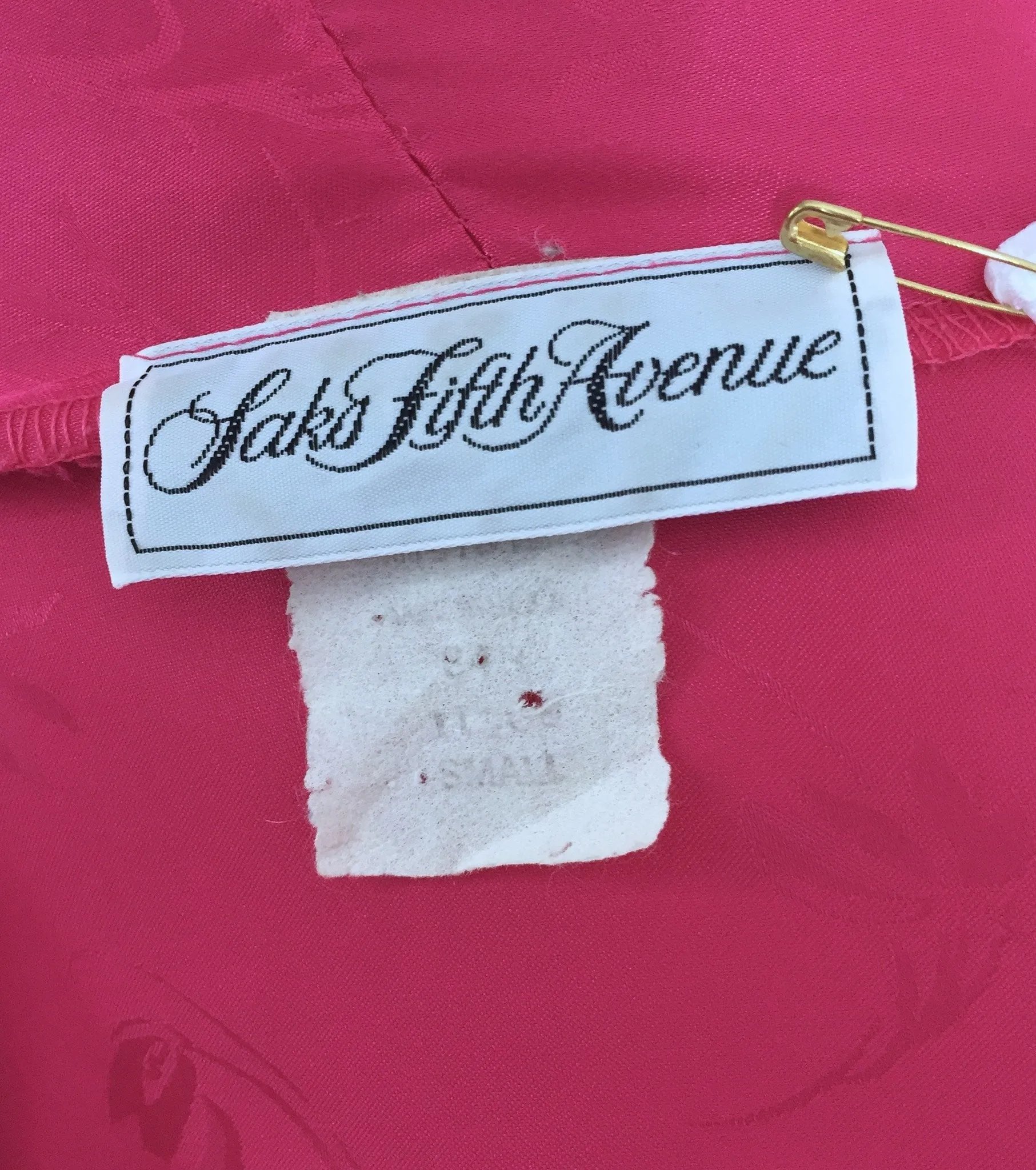 Vintage Satin Robe / Saks 5th Avenue