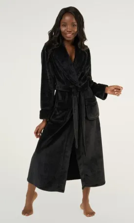 Women Fleece Bathrobe for Women, Comfy Women's Robe Long - Shawl